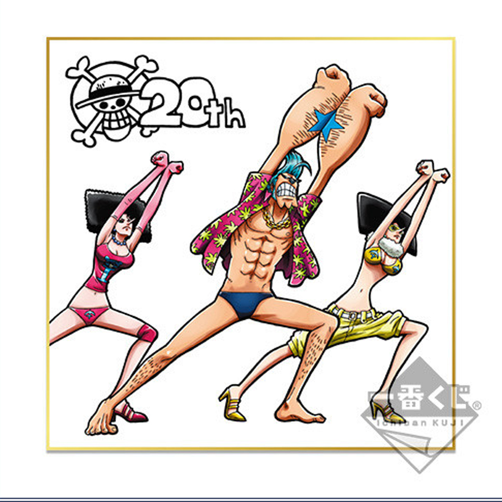 One Piece Shikishi Art Franky Ichiban Kuji th Anniversaire One Piece Shikishi Art Franky Ichiban Kuji th Anniversaire