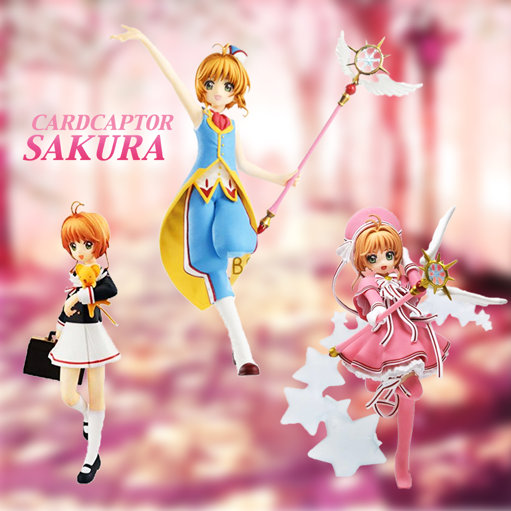 Deguisement Sakura Chasseuse De Carte Sakura Chasseuse de Cartes - Pack de figurines Sakura Kinomoto EXQ