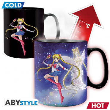 Sailor Moon - Mug Thermo Reactif Sailor Moon Et Chibi Moon