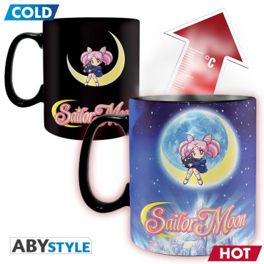 Sailor Moon - Mug Thermo Reactif Sailor Moon Et Chibi Moon